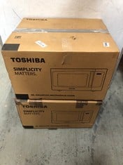 2 X TOSHIBA 800W MICROWAVE OVEN ML-EM23P(SS)