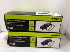 2 X SAKURA 2 TONNE TROLLEY JACK