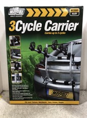 MAYPOLE 3 BIKE HIGH REAR MOUNTED BIKE CARRIER BC2085