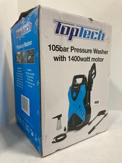 TOPTECH 105 BAR PRESSURE WASHER WITH 1400 WATT MOTOR 529771561