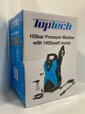 TOPTECH 105 BAR PRESSURE WASHER WITH 1400 WATT MOTOR 529771561