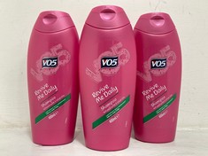 15 X VO5 REVIVE ME DAILY SHAMPOO INFUSED WITH 5 VITAL OILS 400ML