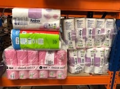 5 X ASSORTED TOILET ROLLS TO INCLUDE ANDREX GENTLE CLEAN TOILET ROLLS 24 ROLLS