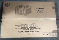 2 X IRIS OHYAMA DOG PEN WITH LOCKABLE DOOR CI-604E