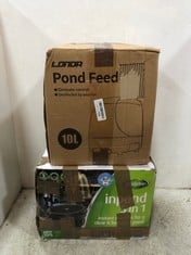 LONDA AUTOMATIC POND FEEDER 10L TO INCLUDE BLAGDON INPOND 5-IN-1 26.5W POND PUMP & FILTER WITH UV CLARIFIER 6000 MEDIUM POND BLACK - RRP £144