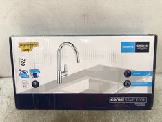 GROHE START EDGE QUICKFIX 1 LEVER KITCHEN SINK MIXER TAP WITH PULL-OUT SPRAY CHROME 30550000 - RRP £155