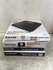 4 X ASSORTED SALTER SCALES