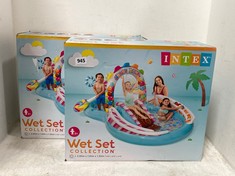 2 X INTEX WET SET COLLECTION CANDY ZONE PLAY CENTER POOL