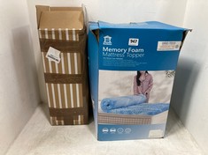 RUIKASI 5-ZONE FOAM MATTRESS TOPPER TO INCLUDE CASPER MEMORY FOAM PILLOW