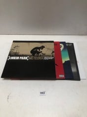 5 X ASSORTED VINYLS TO INCLUDE LINKIN PARK METEORA VINYL