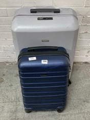 JOHN LEWIS ANY DAY 55CM SUITCASE IN NAVY TO INCLUDE 65CM SUITCASE IN GREY - RRP £100