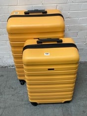 JOHN LEWIS ANY DAY 65CM SUITCASE IN YELLOW TO INCLUDE ANY DAY 75CM SUITCASE IN YELLOW - RRP £120