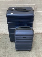 JOHN LEWIS ANY DAY 55CM SUITCASE IN NAVY (BROKEN HANDLE) TO INCLUDE JOHN LEWIS ANY DAY 75CM SUITCASE IN NAVY