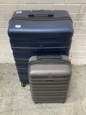 JOHN LEWIS ANY DAY 55CM SUITCASE IN BLACK TO INCLUDE JOHN LEWIS ANY DAY 75CM SUITCASE IN NAVY