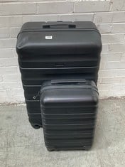 JOHN LEWIS ANY DAY 55CM SUITCASE IN BLACK TO INCLUDE JOHN LEWIS ANY DAY 75CM SUITCASE IN BLACK