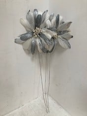 36 X STONE THE CROWS LG.FLOWER SPRAY - WHITE - HEIGHT 60CM - TOTAL RRP £216