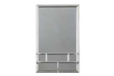 MILTON RECTANGLE SILVER MIRROR - SKU: 703737 - RRP £115