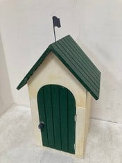 4 X STONE THE CROWS WOODEN HOUSE DECORATION