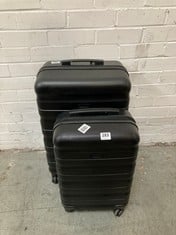 JOHN LEWIS ANY DAY 55CM SUITCASE IN BLACK TO INCLUDE ANY DAY 75CM SUITCASE IN BLACK - RRP £110