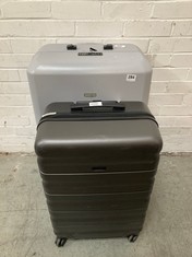 JOHN LEWIS ANY DAY 65CM SUITCASE IN BLACK TO INCLUDE ATLANTA 78CM SUITCASE IN GREY - RRP £175