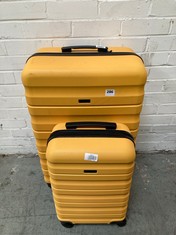 JOHN LEWIS ANY DAY 55CM SUITCASE IN YELLOW TO INCLUDE ANY DAY 75CM SUITCASE IN YELLOW - RRP £110