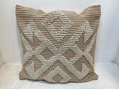 2X AFONSO CUSHION IN NATURAL - SIZE 500 X 500MM