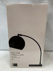 3 X JOHN LEWIS HECTOR TABLE LAMP IN ANTIQUED BRASS