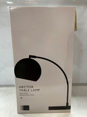 3 X JOHN LEWIS HECTOR TABLE LAMP IN ANTIQUED BRASS