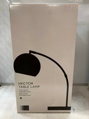 3 X JOHN LEWIS HECTOR TABLE LAMP IN MATT BLACK