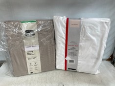 4 X ASSORTED JOHN LEWIS BEDDING ITEMS TO INCLUDE DOUBLE FITTED SHEET 135 X 190 CM