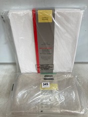 4 X ASSORTED JOHN LEWIS BEDDING ITEMS TO INCLUDE SET OF 2 OXFORD PILLOWCASES 50 X 75 CM IN BROWN