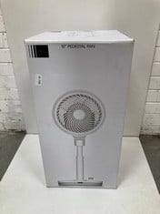 JOHN LEWIS 10" PEDESTAL FAN IN WHITE