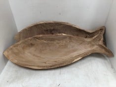 4 X STONE THE CROWS GIANT LONG FISH DISH LENGTH 80CMs - TOTAL RRP £320