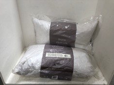 2X JOHN LEWIS DUCK FEATHER PILLOW - STANDARD - SOFT