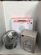 3 X ASSORTED FANS TO INCLUDE ANY DAY JOHN LEWIS 16'' PEDESTAL FAN