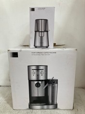 JOHN LEWIS PUMP ESPRESSO COFFEE MACHINE TO INCLUDE JOHN LEWIS COFFEE GRINDER