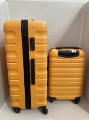 JOHN LEWIS ANY DAY 75CM SUITCASE IN YELLOW TO INCLUDE ANY DAY 55CM SUITCASE IN YELLOW - RRP £100