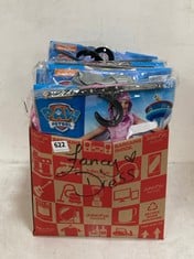 BOX OF ASSORTED JOHN LEWIS FANCY DRESS COSTUMES TO INCLUDE PAW PATROL MARSHAL KIDS OUTFIT