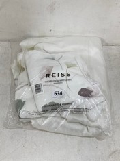 JOHN LEWIS REISS SUPER KING SIZE DUVET SET IN WHITE WITH MULTI FLOWER DETAIL