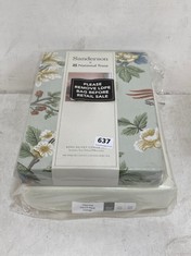 SANDERSON NATIONAL TRUST KING SIZE LOPHURA DUVET COVER SET TO INCLUDE ANY DAY ONE PAIR OF PENCIL PLEAT LININGS TO FIT WIDTH 117CM