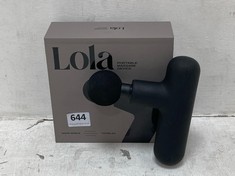 2X LOLA PORTABLE MASSAGE DEVICE IN BLACK