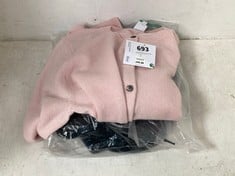 JOHN LEWIS CASHMERE CREW CARDIGAN IN PINK UK 14 TO INCLUDE JOHN LEWIS CASHMERE CARDIGAN IN BLACK UK 18