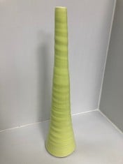 2X STONE THE CROWS EX.LARGE STEM VASE - LIGHT LEMON - (H) 60 X (W) 15 X (D) 15 CM