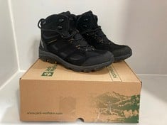 JACK WOLFSKIN VOJO 3 TEXAPORE MID IN BLACK/BLURRY YELLOW SIZE UK 10