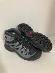 SALOMON X WARD LEATHER MID GTX WOMEN'S OUTDOOR PLEIN AIR IN INDIA INK/BLACK STORMY WEATHER SIZE UK 5.5