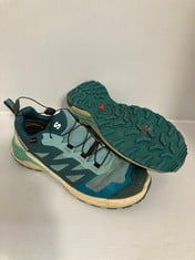 SALOMON X-ADVENTURE GTX WOMEN'S OUTDOOR PLEIN AIR IN DUSTY TURQUOISE/VANILLA ICE SIZE UK 7.5