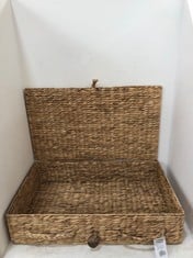 JOHN LEWIS WOVEN COUNTRY WATER HYACINTH TRUNK