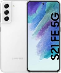 SAMSUNG S21 FE 5G PHONE (ORIGINAL RRP - £380.13) IN WHITE. (WITH BOX) [JPTC70689]