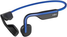 SHOKZ OPEN MOVE EARBUDS AND CHARGING ACCESSORIES IN BLACK/BLUE. (WITH BOX) [JPTC70790]