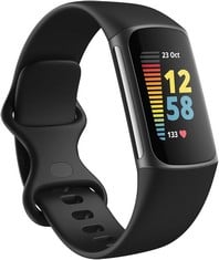 FITBIT CHARGE 5 SMART WATCH (ORIGINAL RRP - £100.00) IN BLACK. (WITH BOX) [JPTC70859]